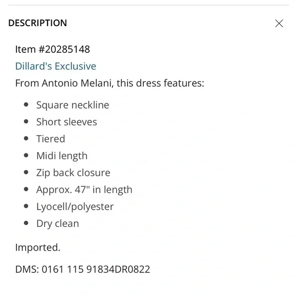 Brown Antonio Melani Dress - Picture 3 of 3